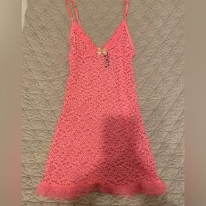 Lace light pink nighty